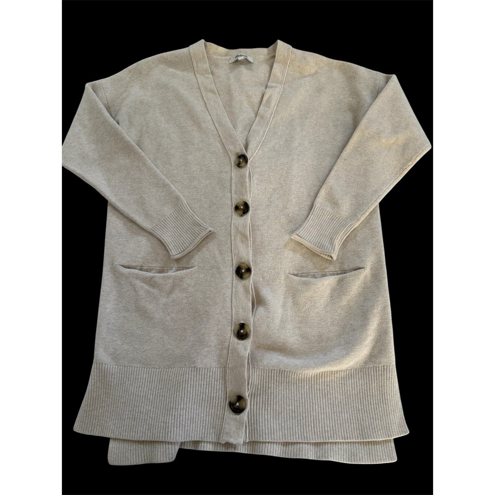 Madewell Women's Beige Button Up Cardigan Sweater SZ XXS EUC